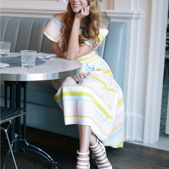 Asos Design Candy 🍭 Striped Neoprene Dress S - Picture 3 of 4